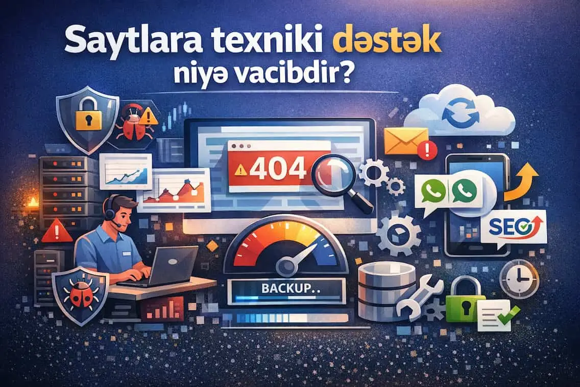 Saytlara texniki dəstək